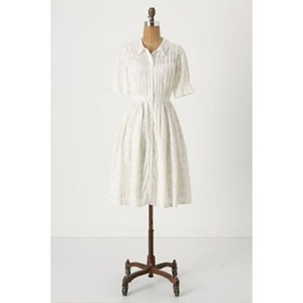 Anthropologie sunrise lace shirt dress